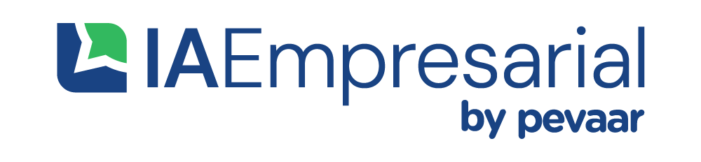 Logo IA Empresarial by Pevaar WhatsApp para empresas